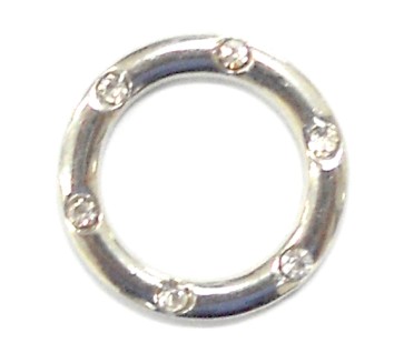 metal O-ring With Rhinestone
